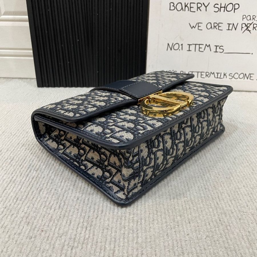 Dior 蒙田30 老花帆布 肩背包-4