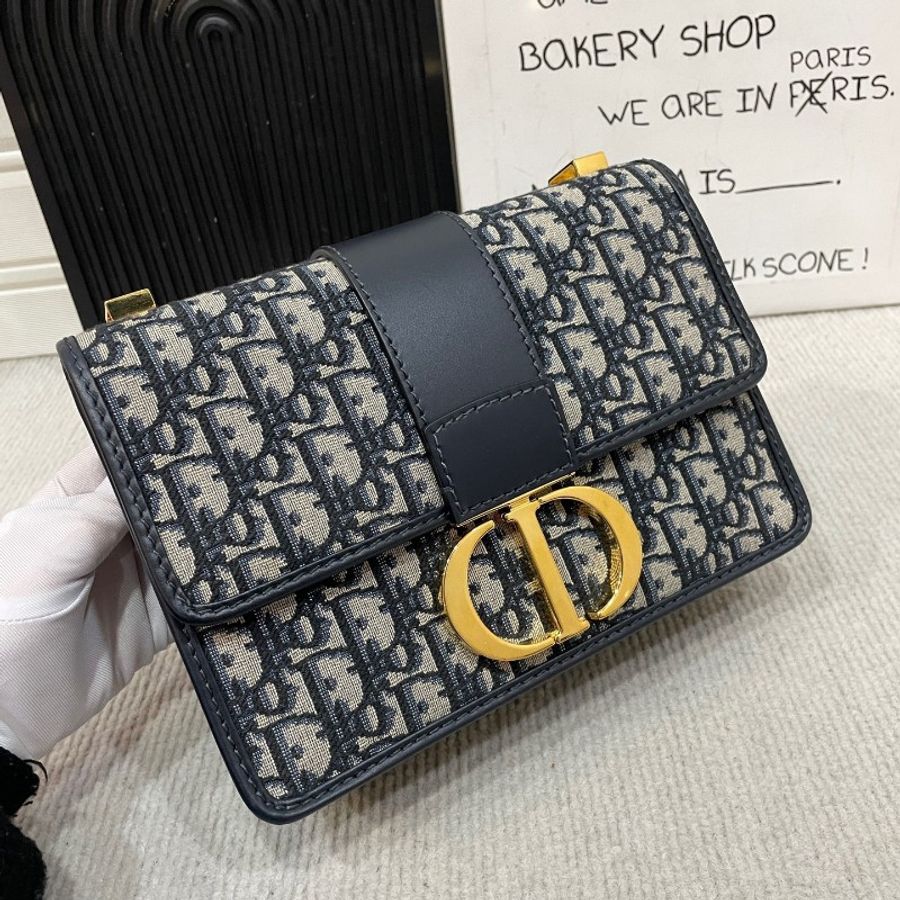 Dior 蒙田30 老花帆布 肩背包-6