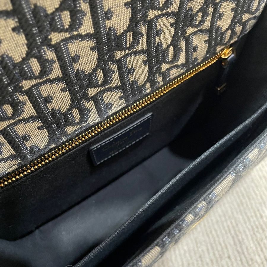 Dior 蒙田30 老花帆布 肩背包-8