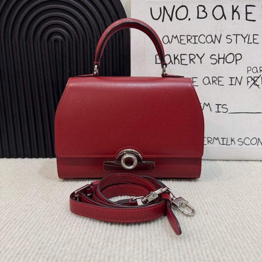 Moynat rejane bb 紅色 銀扣-0