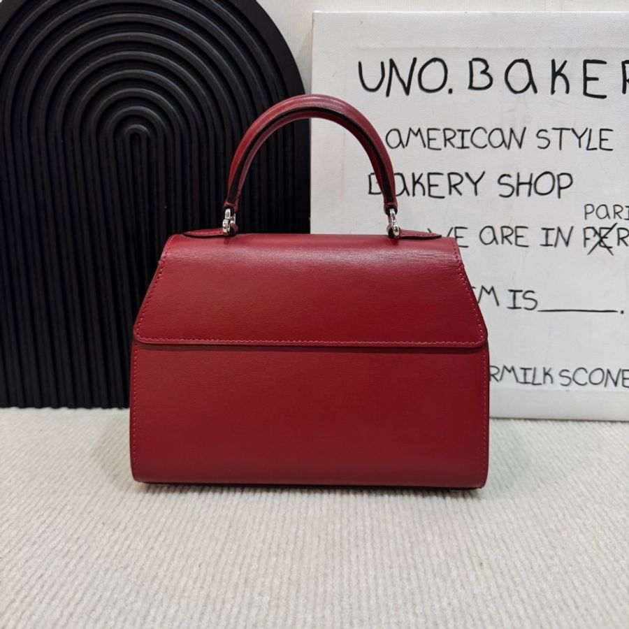 Moynat rejane bb 紅色 銀扣-1