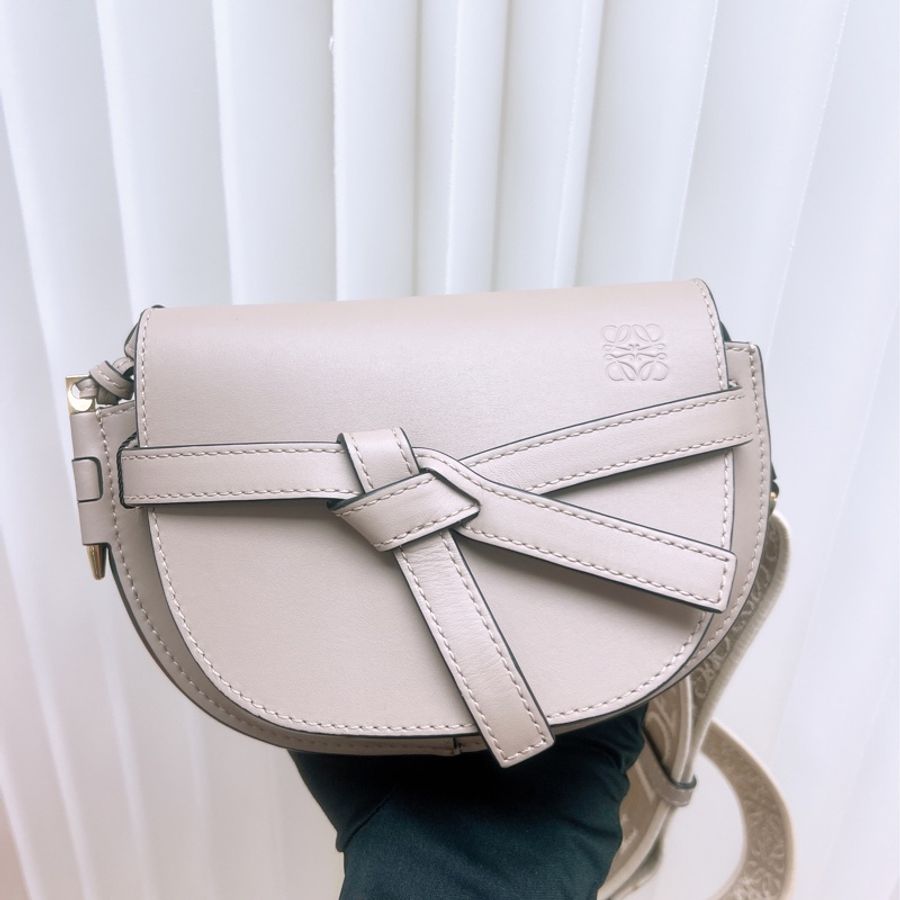 Loewe gate dual 沙色迷你馬鞍包-1