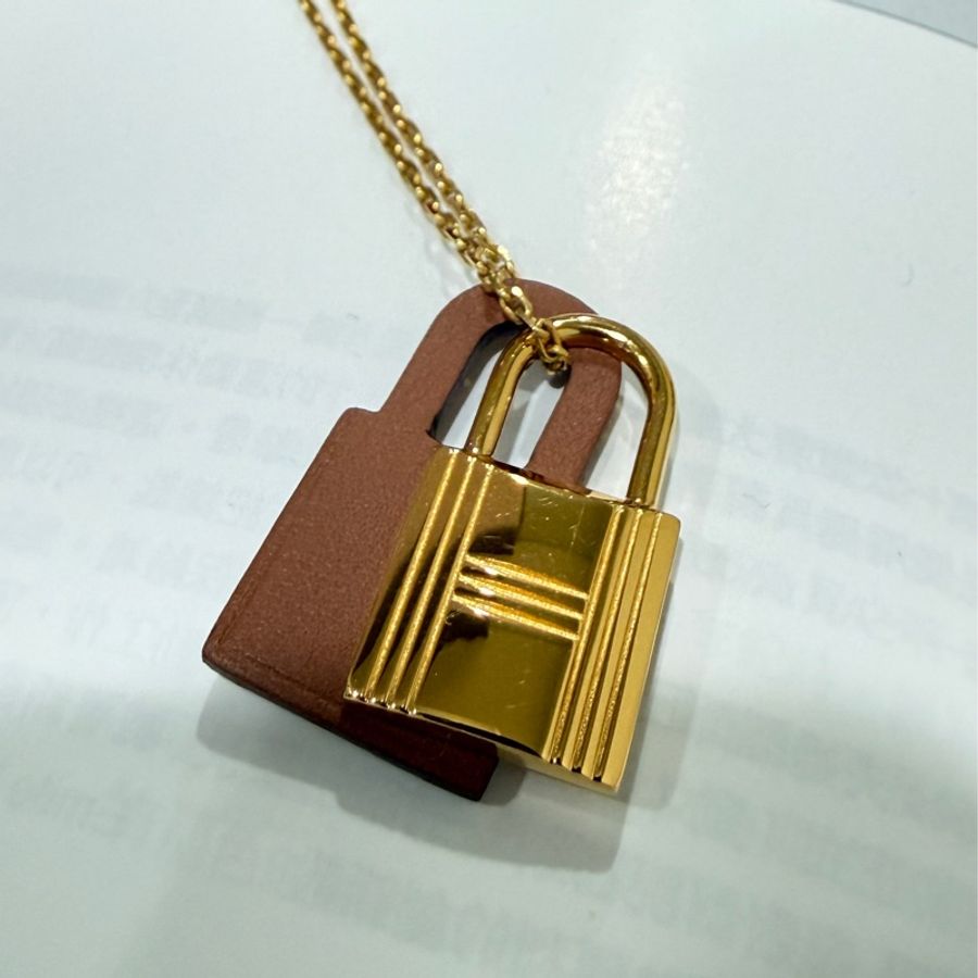 Hermes 愛馬仕 O'KELLY 項鍊 皮革鎖頭項鍊 HERMÈS-6