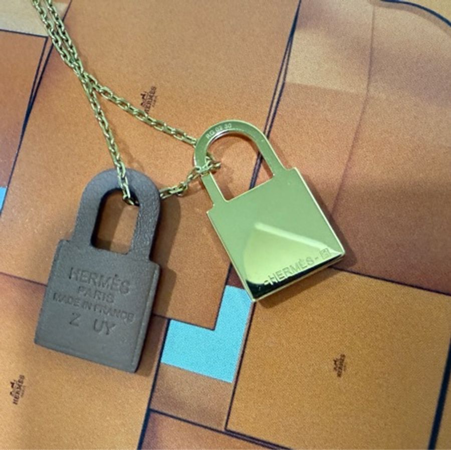 Hermes 愛馬仕 O'KELLY 項鍊 皮革鎖頭項鍊 HERMÈS-9