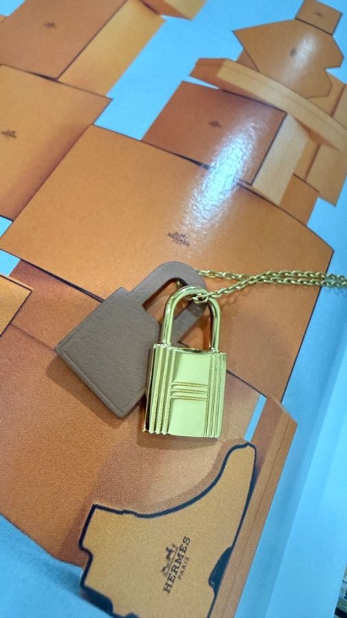 Hermes 愛馬仕 O'KELLY 項鍊 皮革鎖頭項鍊 HERMÈS-19