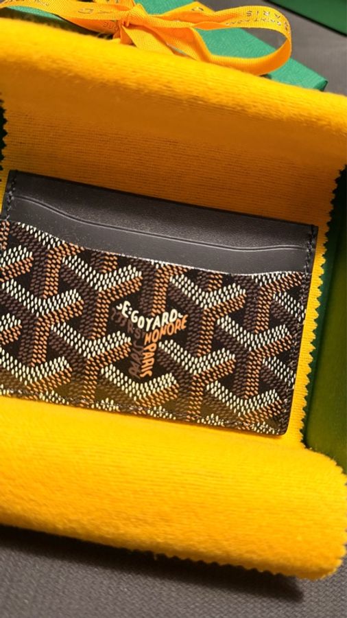Goyard 卡夾 (黑棕)-7