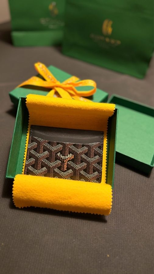 Goyard 卡夾 (黑棕)-8