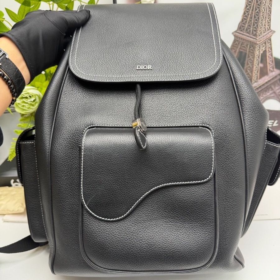 99新🥷#Dior #Saddle #馬鞍雙肩包 #荔枝牛皮 #購證-2