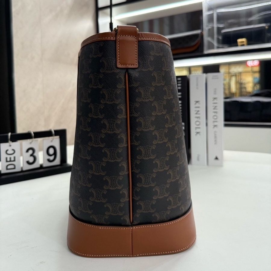 全新🤎✨#Celine #老花水桶 #中號 #塵袋購證-4