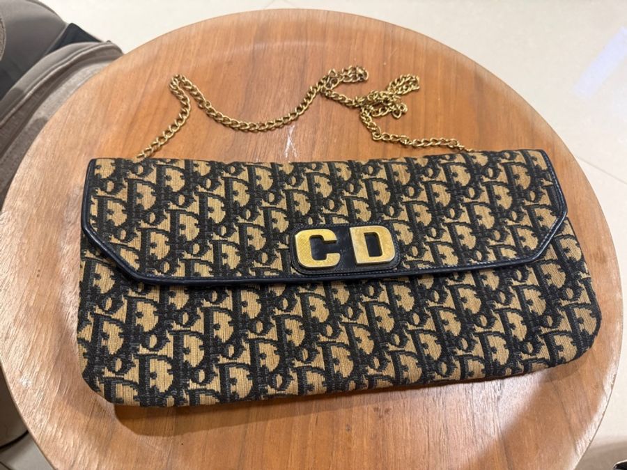 Christian Dior 老花 手拿包 側背包-5