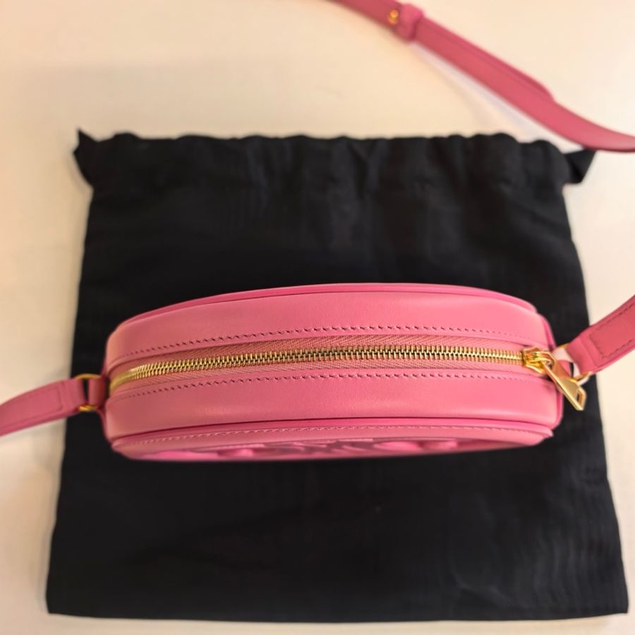 Celine賽琳mini月餅包 粉色小號凱旋門-12