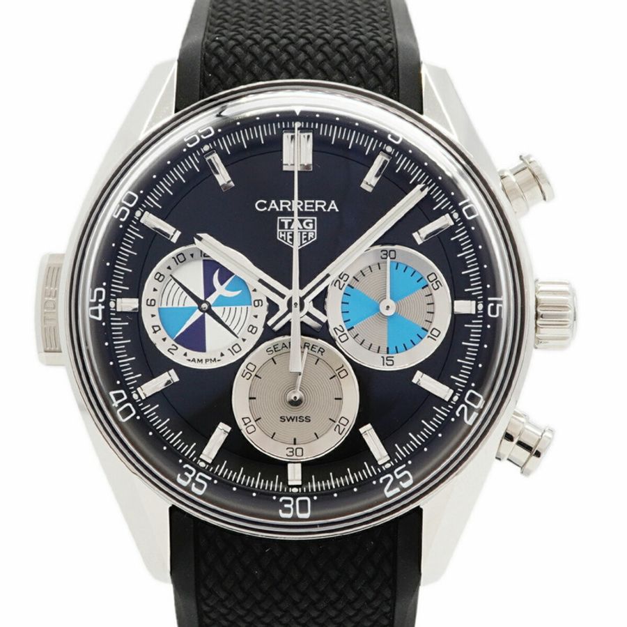 TAG Heuer Carrera Seafarer x Hodinkee CBS2014 黑色錶盤男士腕錶-0