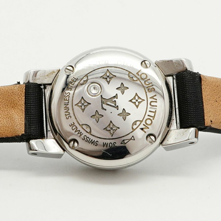 路易威登 Tambour Bijou 三重線圈 Q1511 白色錶盤女士腕錶-4