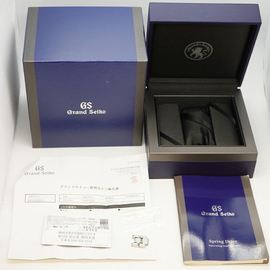 精工 Grand SBGA461 9R65-0ED0 黑色錶盤男士腕錶-9