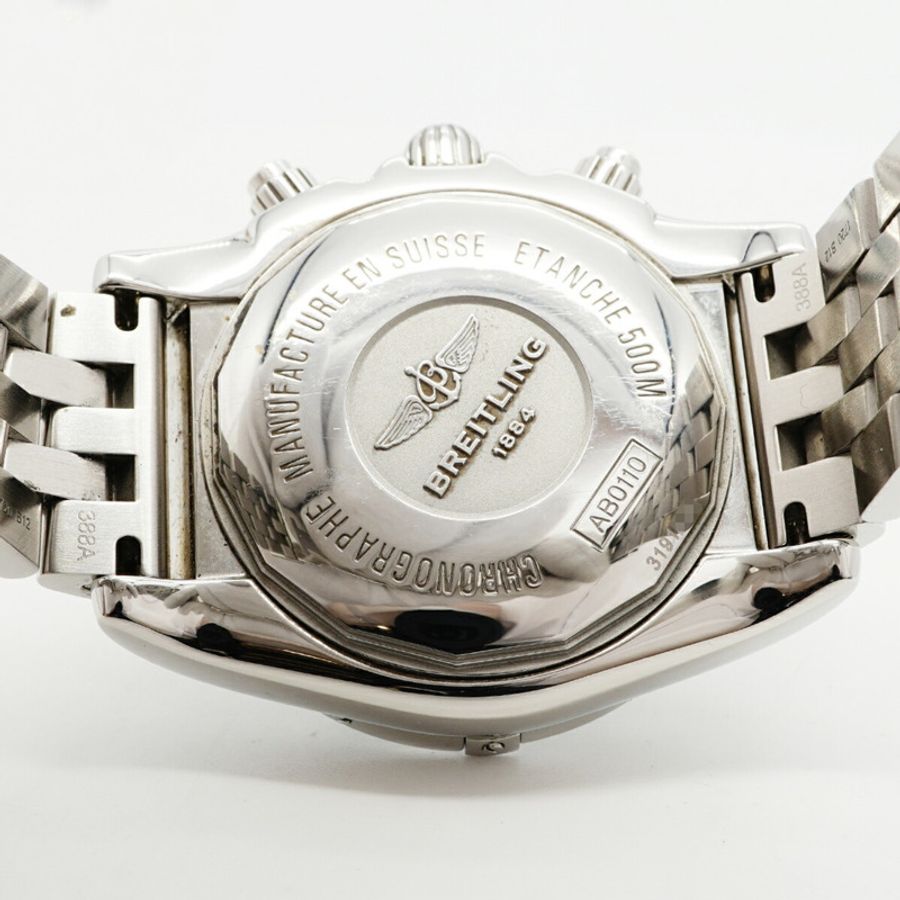 百年靈 Chronomat 44 AB011012 AB0110 棕色錶盤男錶-4