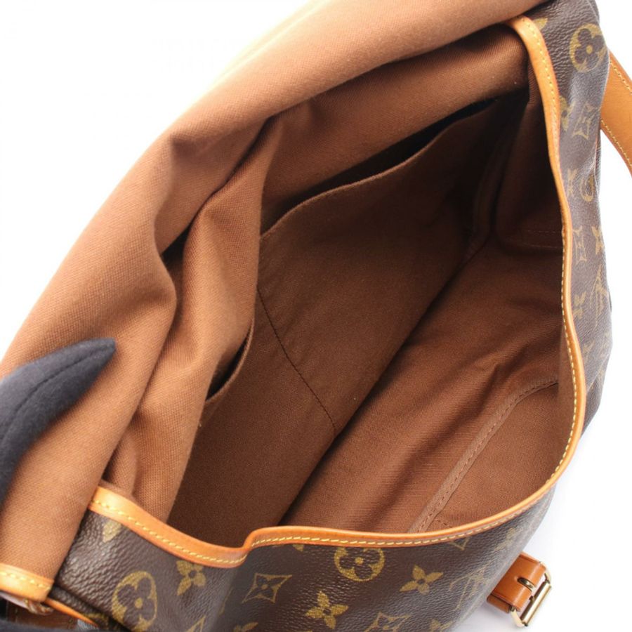 路易威登 Saumur 35 斜背包 M42254 Monogram 棕色皮革-3