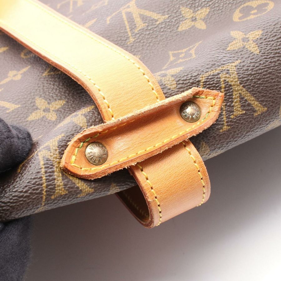 路易威登 Saumur 35 斜背包 M42254 Monogram 棕色皮革-6