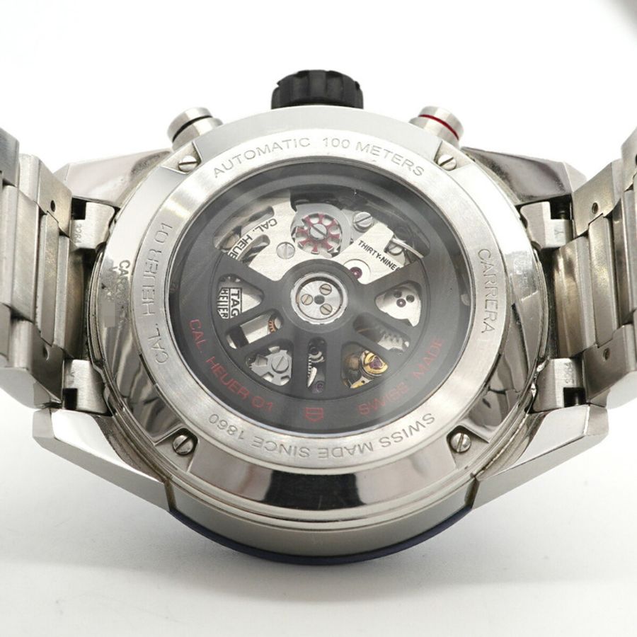 TAG Heuer 豪雅卡萊拉 Calibre 01 CAR201T 鏤空錶盤男士腕錶-4