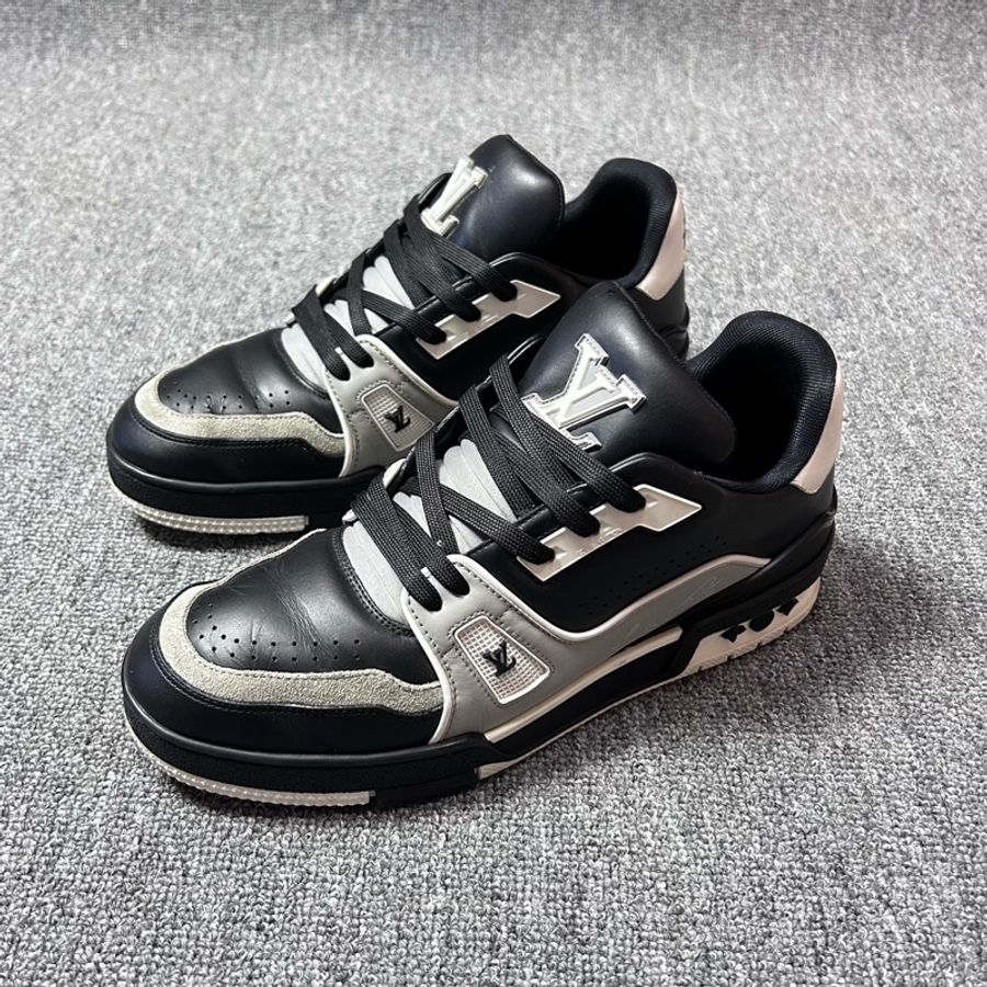 Louis Vuitton 路易威登 LV Trainer 黑灰 休閒板鞋/39.5碼-0