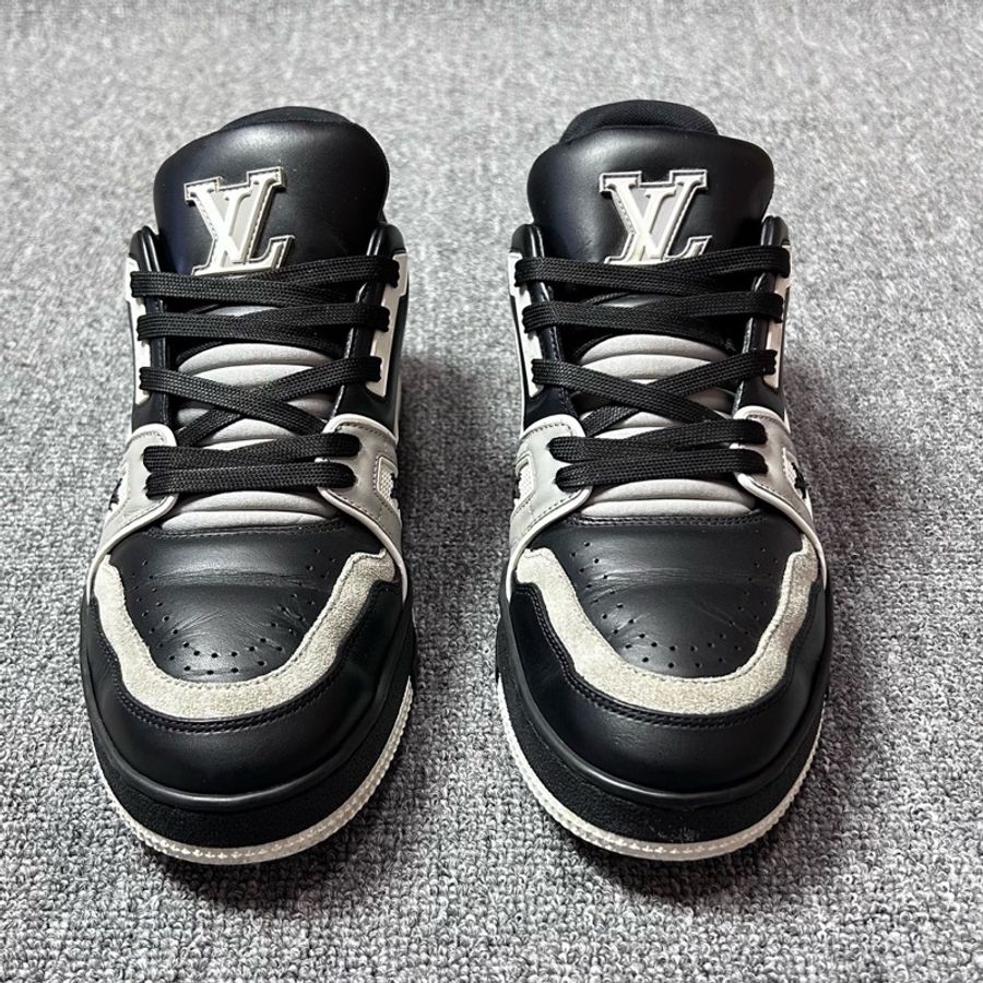 Louis Vuitton 路易威登 LV Trainer 黑灰 休閒板鞋/39.5碼-3