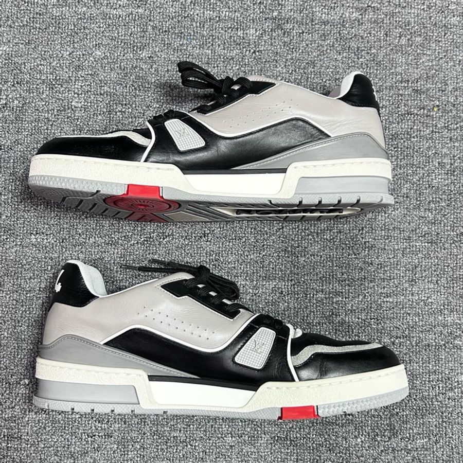 Louis Vuitton 路易威登 LV Trainer 黑水泥 黑白灰 徽標籤名款 /41.5碼-2