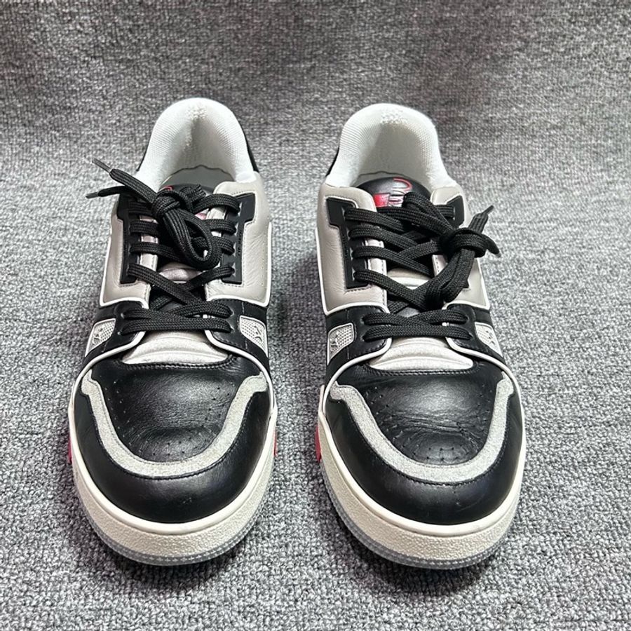 Louis Vuitton 路易威登 LV Trainer 黑水泥 黑白灰 徽標籤名款 /41.5碼-3