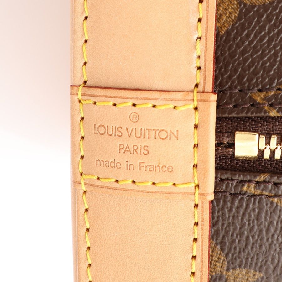 棕色 原花帆布 Alma PM 手提包【LOUIS VUITTON LV 路易威登】 M51130-3