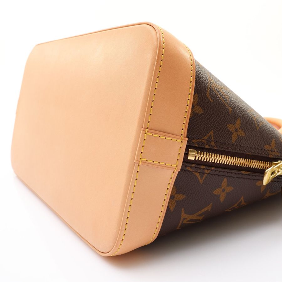 棕色 原花帆布 Alma PM 手提包【LOUIS VUITTON LV 路易威登】 M51130-8