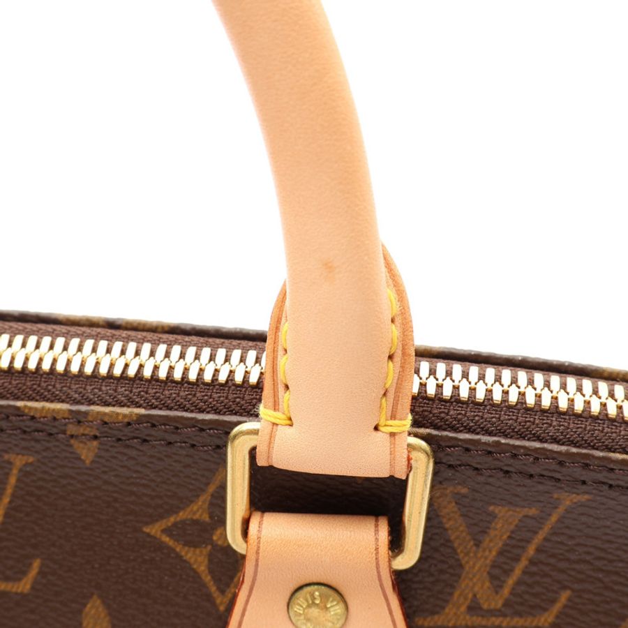 棕色 原花帆布 Alma PM 手提包【LOUIS VUITTON LV 路易威登】 M51130-9