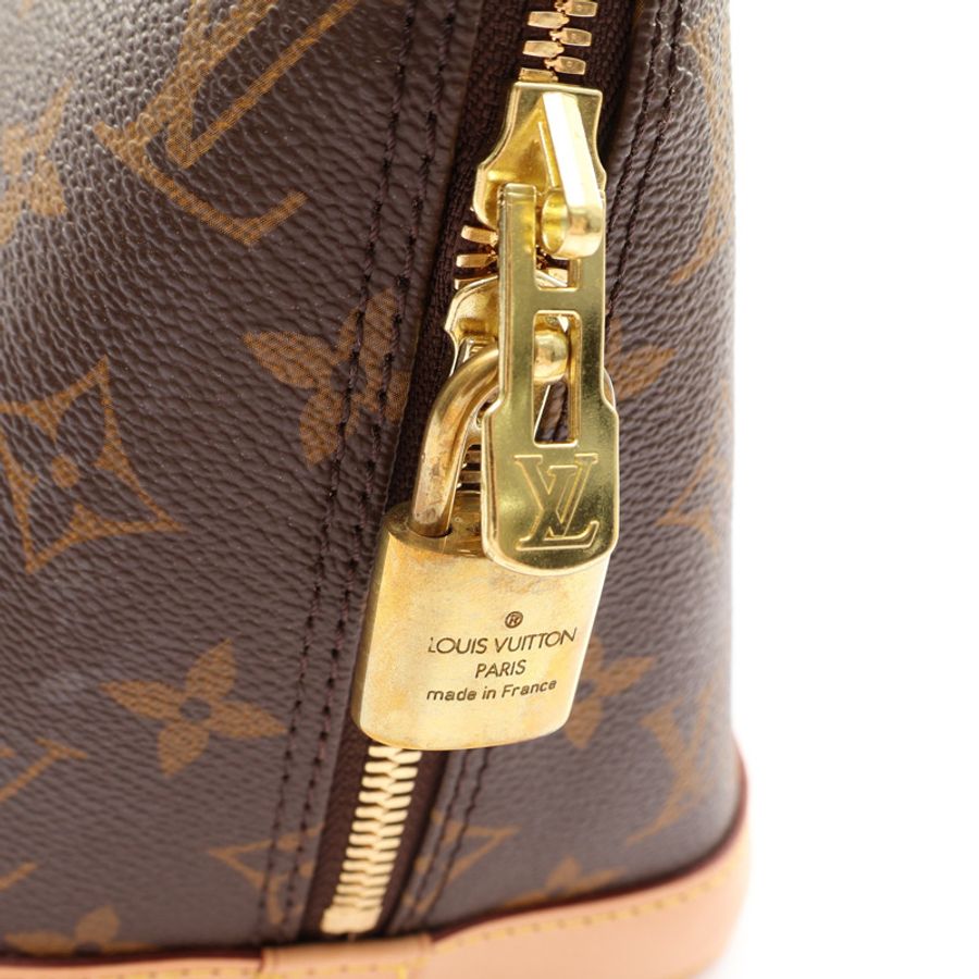 棕色 原花帆布 Alma PM 手提包【LOUIS VUITTON LV 路易威登】 M51130-12