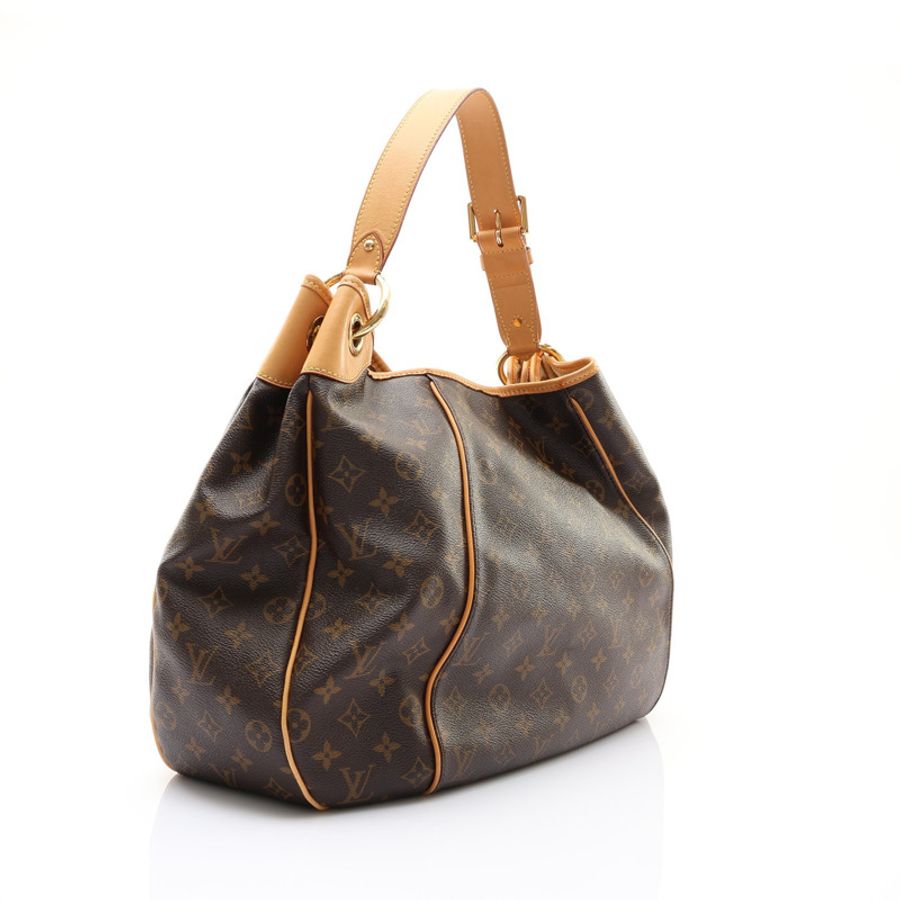 棕色 原花帆布 Galliera GM 肩背包【LOUIS VUITTON LV 路易威登】 M56381-1
