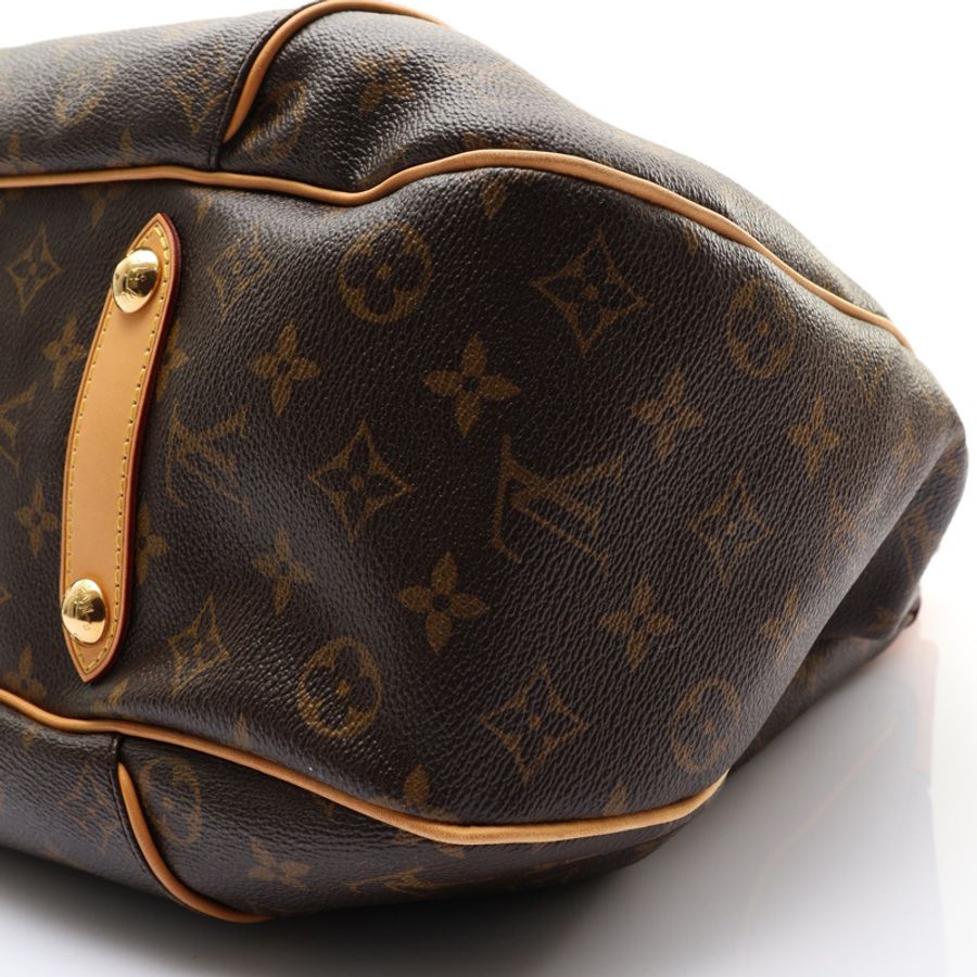 棕色 原花帆布 Galliera GM 肩背包【LOUIS VUITTON LV 路易威登】 M56381-8