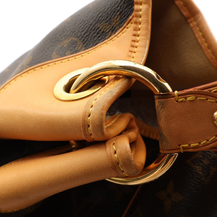 棕色 原花帆布 Galliera GM 肩背包【LOUIS VUITTON LV 路易威登】 M56381-10
