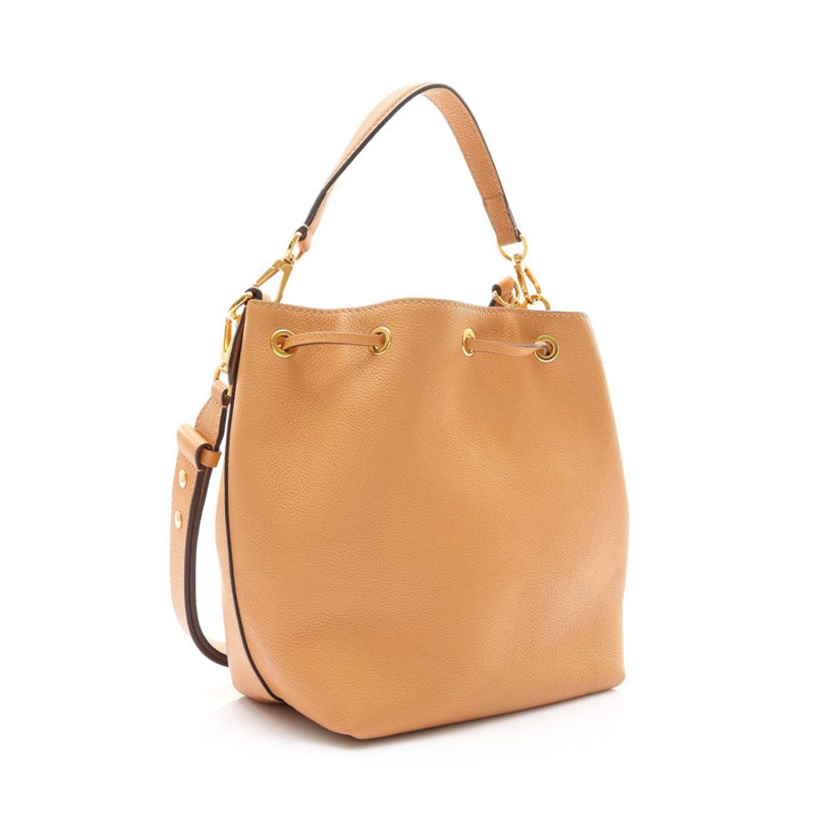 棕色 Taurillon牛皮 Lockme Bucket NV 肩背包【LOUIS VUITTON LV 路易威登】 M57689-1