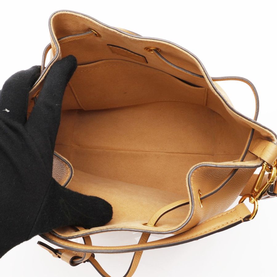 棕色 Taurillon牛皮 Lockme Bucket NV 肩背包【LOUIS VUITTON LV 路易威登】 M57689-2