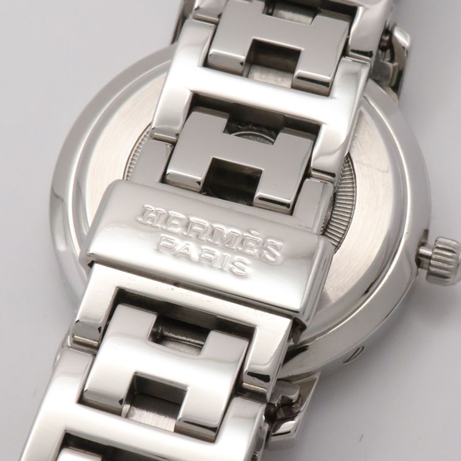 母貝錶盤 不鏽鋼 鑽石 Clipper Nacre 腕錶【HERMES 愛馬仕】 CL4.230-10