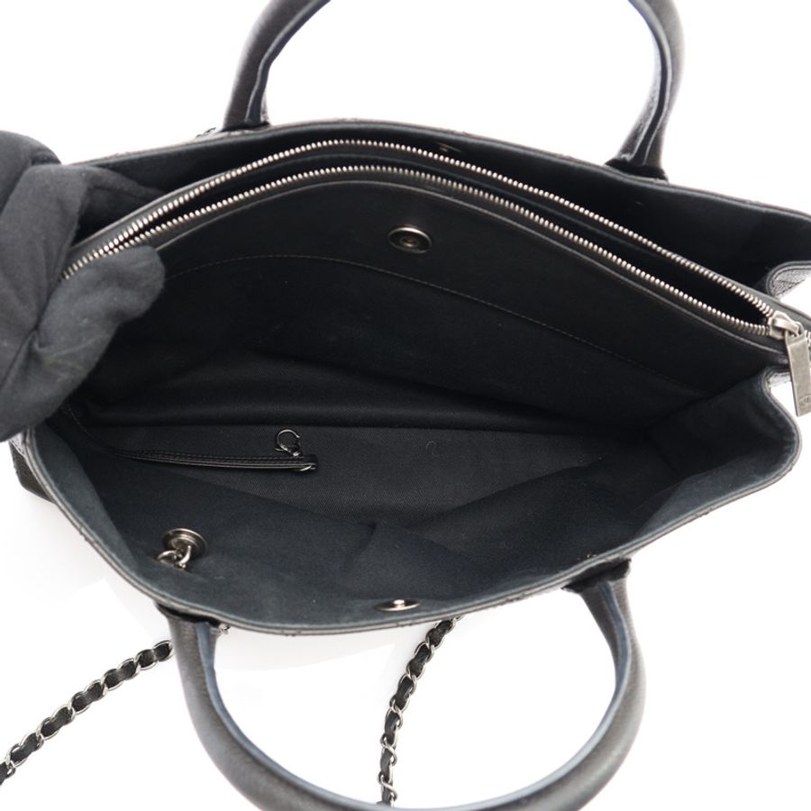 黑色 菱格紋牛皮 Urban Shopping Tote 肩背包【CHANEL 香奈兒】 A94849-2