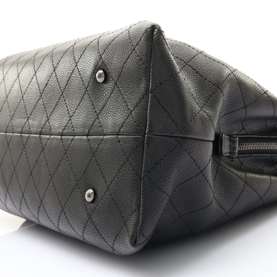 黑色 菱格紋牛皮 Urban Shopping Tote 肩背包【CHANEL 香奈兒】 A94849-12
