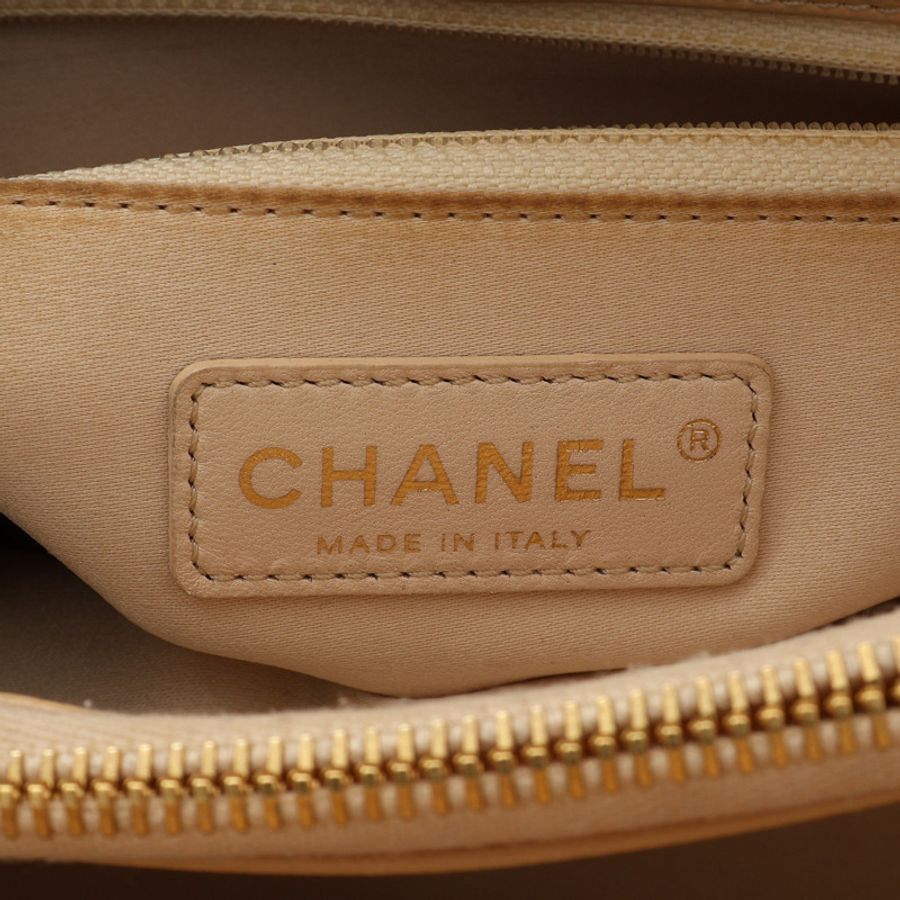 淺棕色 荔枝紋牛皮 GST 肩背包【CHANEL 香奈兒】 A50995-5