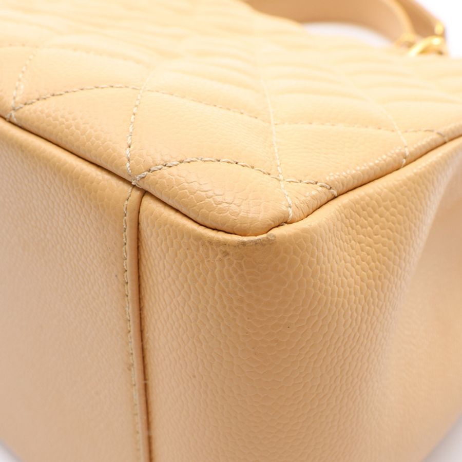 淺棕色 荔枝紋牛皮 GST 肩背包【CHANEL 香奈兒】 A50995-9