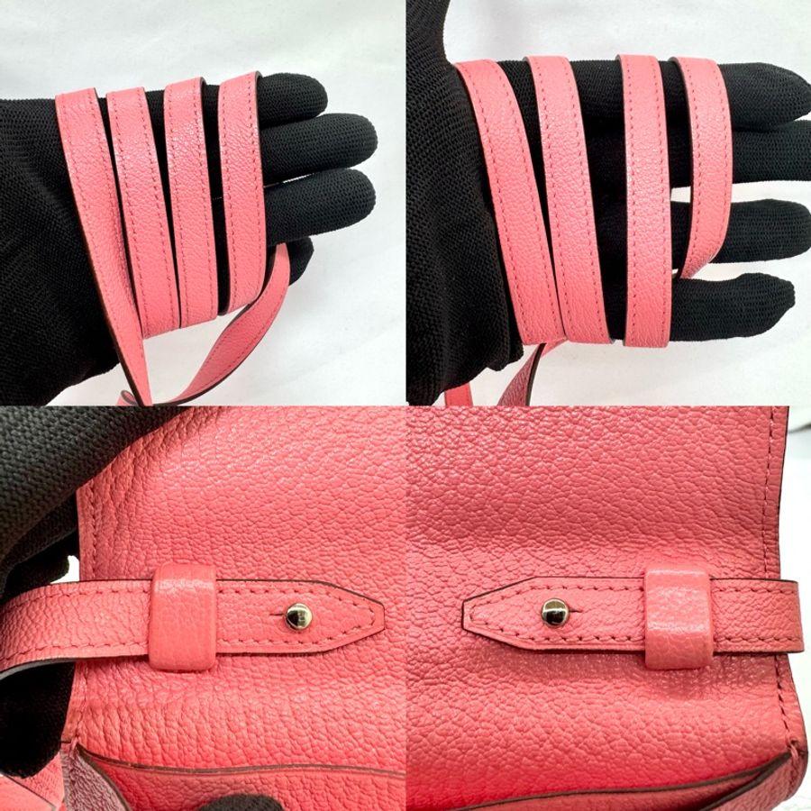 Hermès 愛馬仕 Clic 16 H釦山羊皮 WOC 錢包 玫瑰粉 D刻印-6