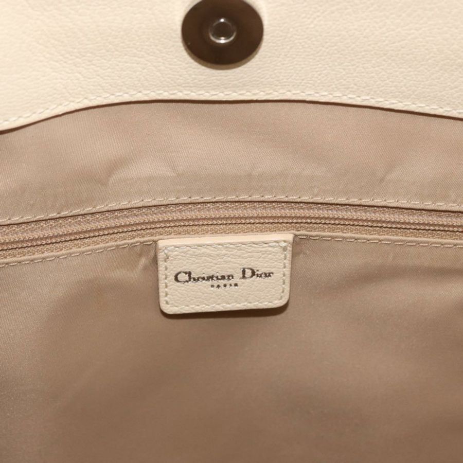 【日本直送】Christian Dior Trotter帆布手提包 米色 銀色 正品 179002A-17