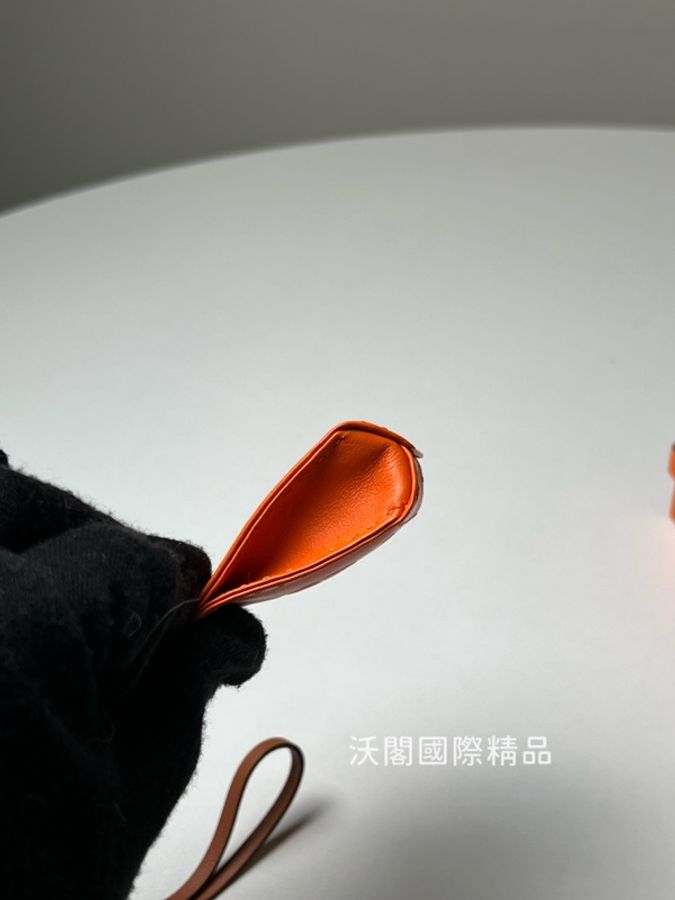 愛馬仕橘色購物袋吊飾-11