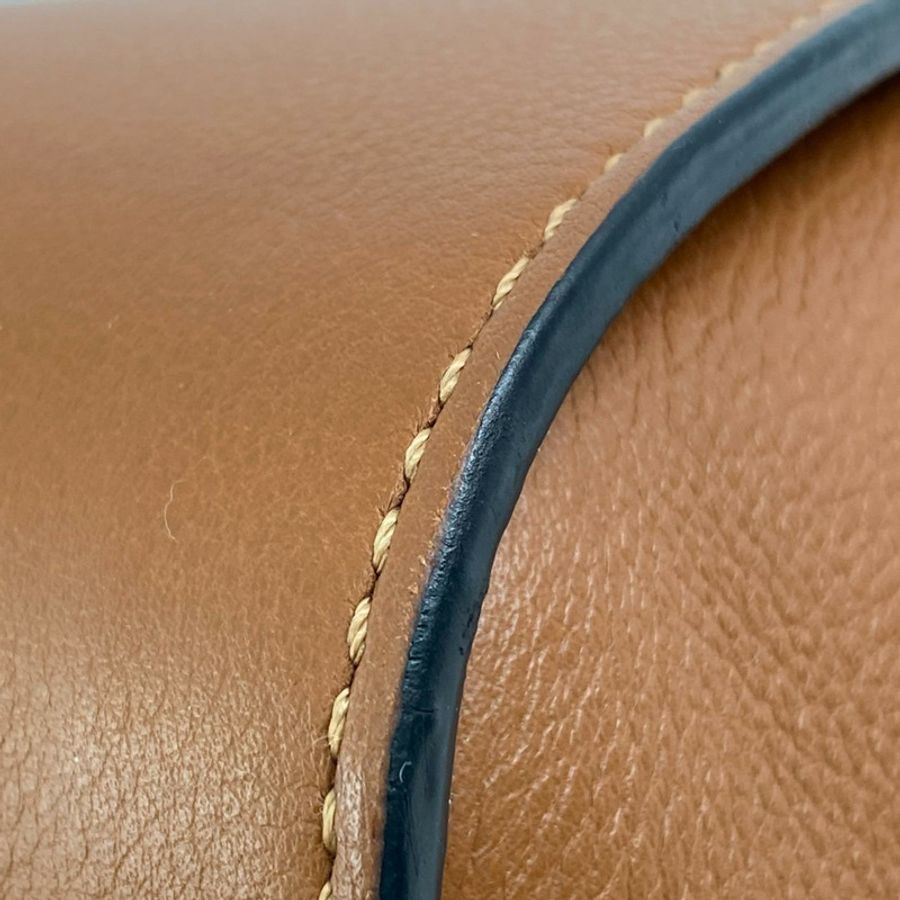 △ LOEWE 羅意威 Brown Calfskin Hammock Mini 2 way bag 啡色小牛皮兩用袋-267009781-9