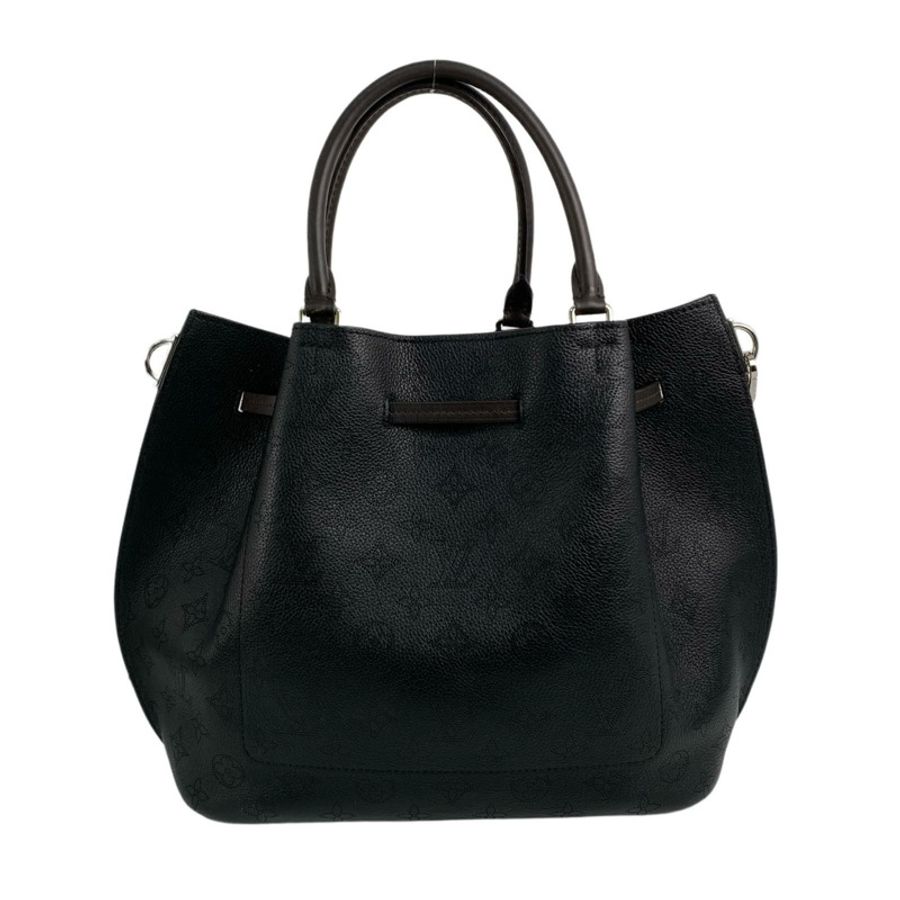 △ LOUIS VUITTON 路易·威登 Black Calfskin Monogram Mahina Girolata 2 way bag 黑色小牛皮經典老花兩用袋 M54402-267009840-2