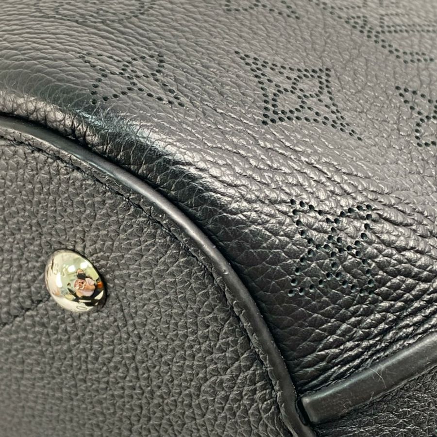 △ LOUIS VUITTON 路易·威登 Black Calfskin Monogram Mahina Girolata 2 way bag 黑色小牛皮經典老花兩用袋 M54402-267009840-6