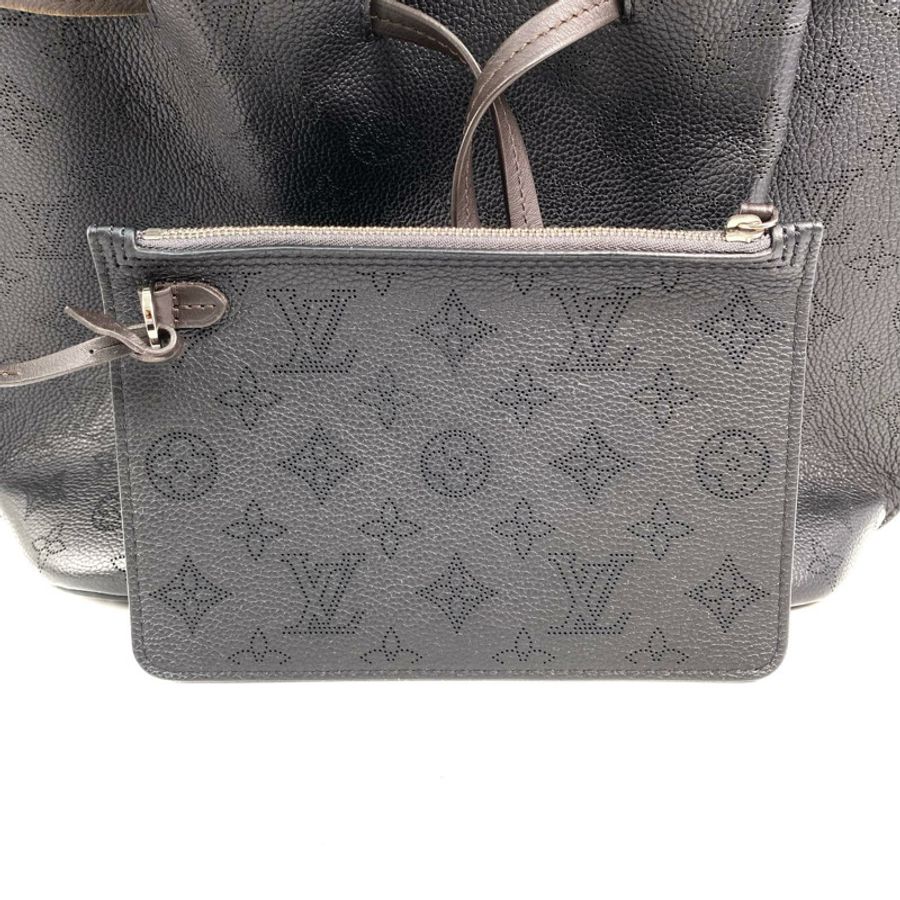 △ LOUIS VUITTON 路易·威登 Black Calfskin Monogram Mahina Girolata 2 way bag 黑色小牛皮經典老花兩用袋 M54402-267009840-14