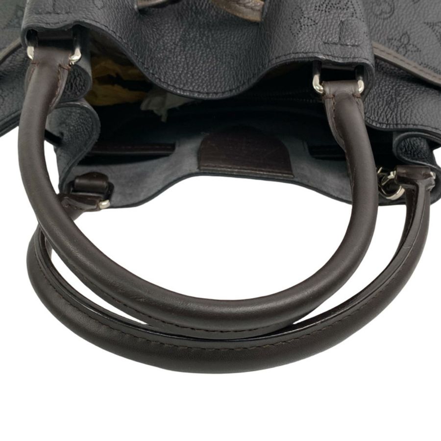 △ LOUIS VUITTON 路易·威登 Black Calfskin Monogram Mahina Girolata 2 way bag 黑色小牛皮經典老花兩用袋 M54402-267009840-19