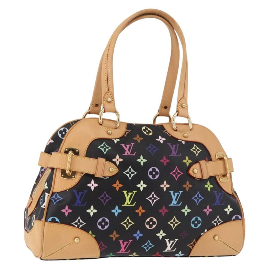 【日本直送】路易威登 Monogram Multicolor Claudia 手提包 黑色 M40194 正品 186255SAV-0