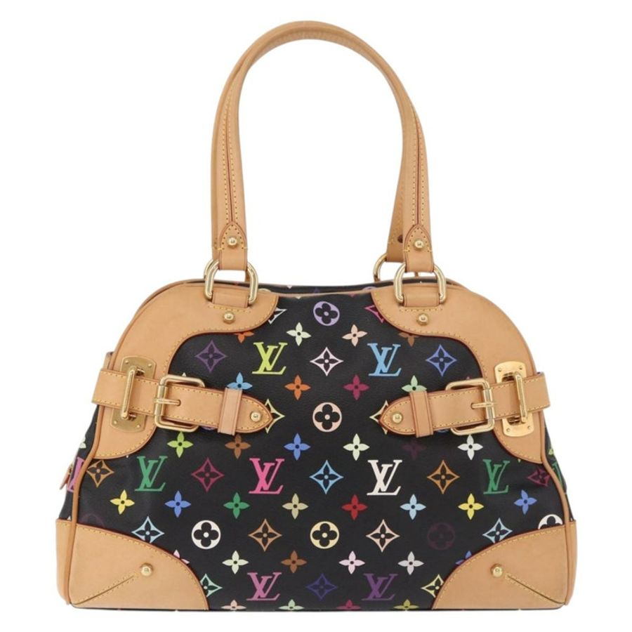 【日本直送】路易威登 Monogram Multicolor Claudia 手提包 黑色 M40194 正品 186255SAV-1